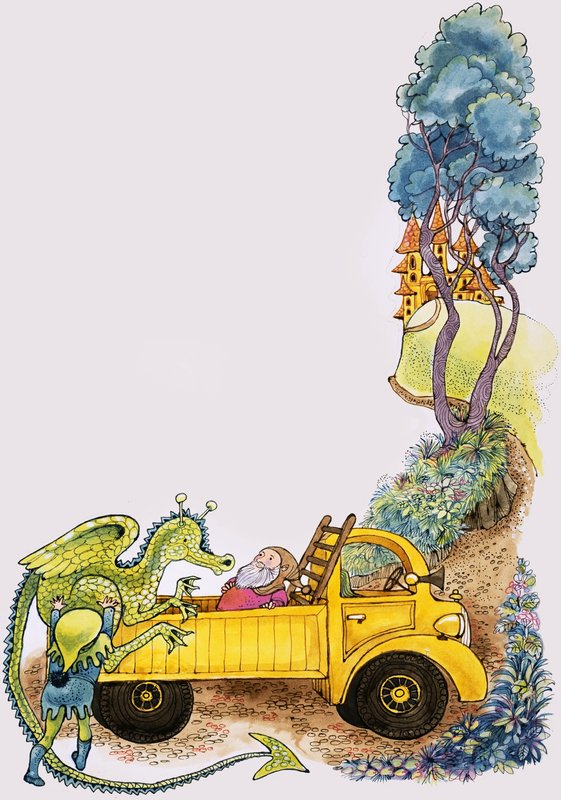 Dragão no caminhão de English School