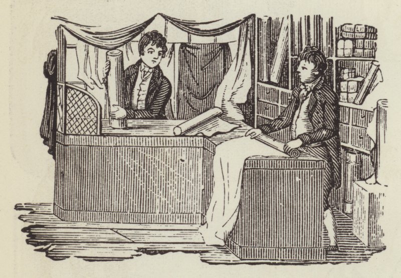 Drapers shop (gravura) de English School