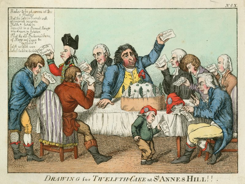 Desenho para o bolo Twelth em St Annes Hill de English School