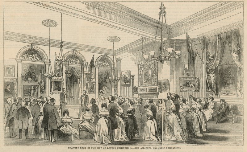 Sala de estar da cidade de Londres Instituição de English School
