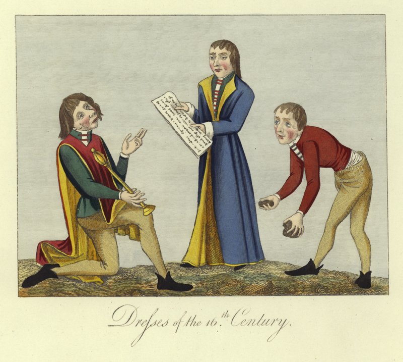 Vestidos do século XVI de English School