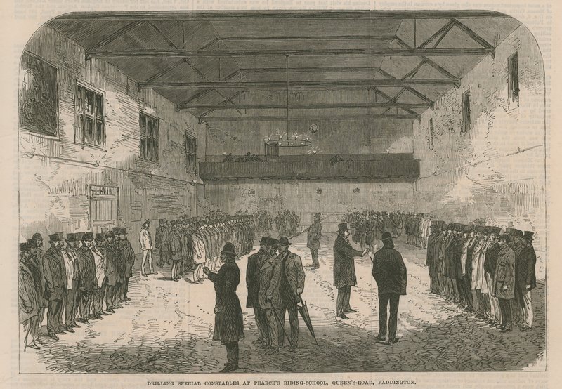 Drilling Special Constables de English School
