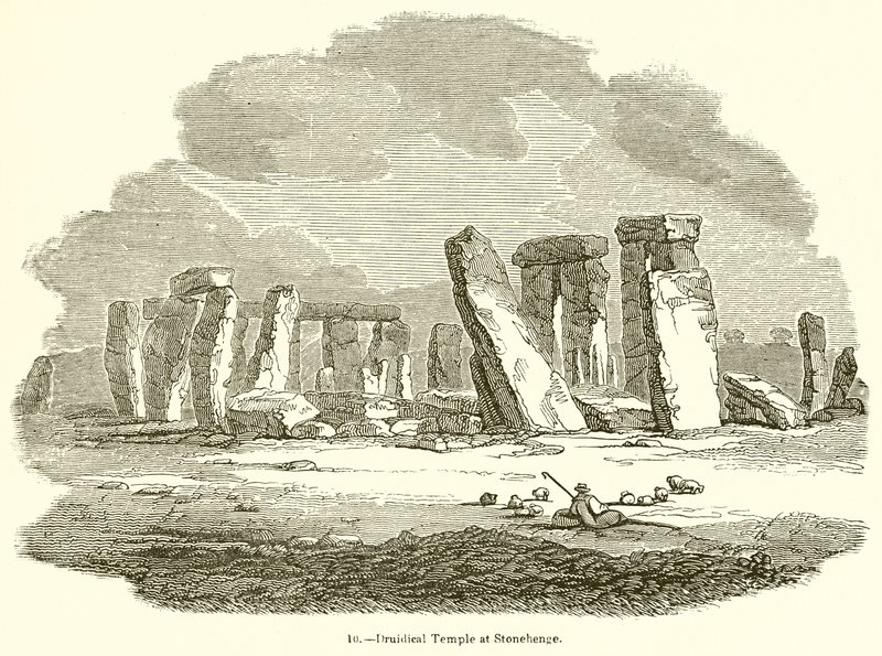 Templo Druidical em Stonehenge de English School