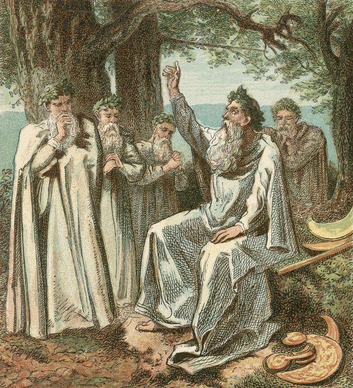Druidas ou sacerdotes britânicos de English School
