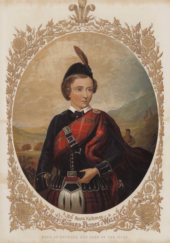 Duque de Rothsay, e Senhor das Ilhas (cor litho) de English School