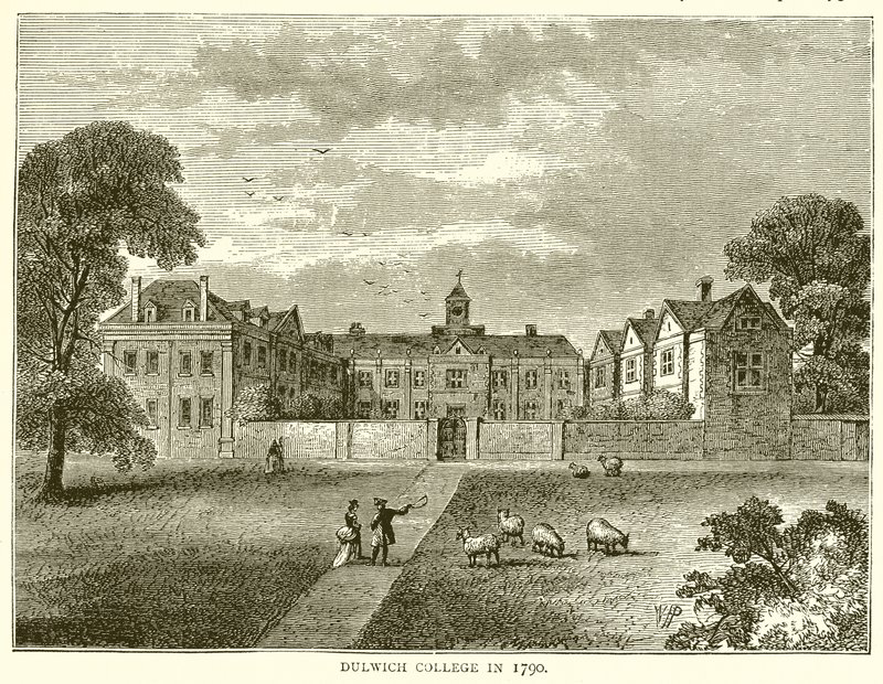 Colégio Dulwich em 1790 de English School
