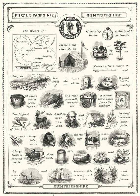 Dumfriesshire (gravura) de English School