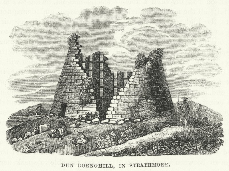 Dun Dornghill, em Strathmore (gravura) de English School