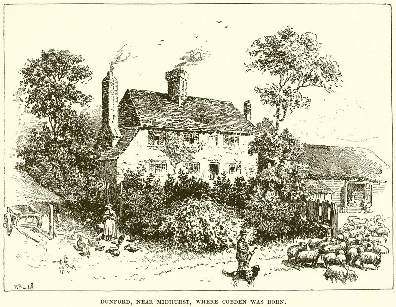 Dunford, perto de Midhurst, onde nasceu Cobden de English School