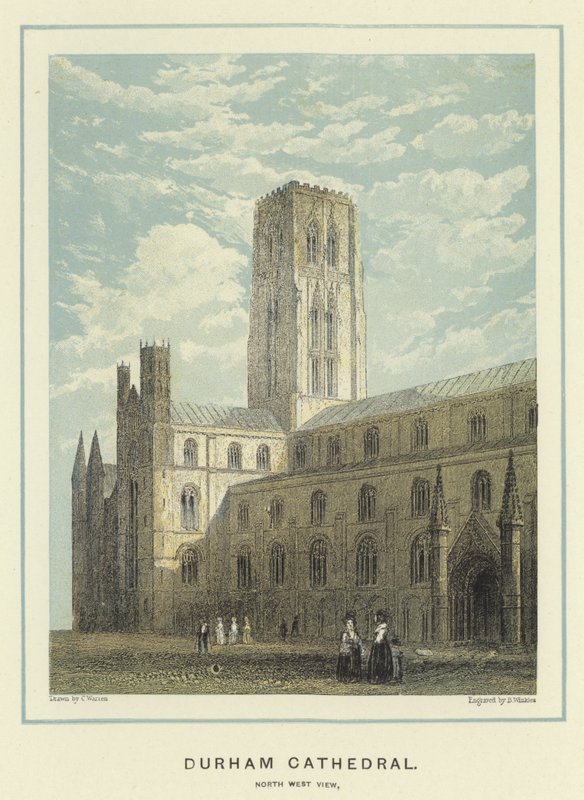 Catedral de Durham, vista noroeste de English School