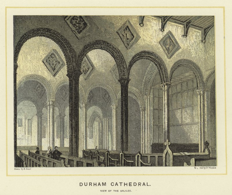 Catedral de Durham, vista da Galiléia de English School