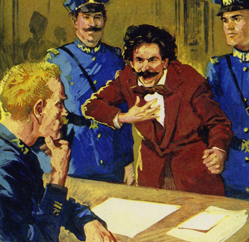 Durante uma turnê pela Rússia, Strauss e sua orquestra foram presos como espiões de English School