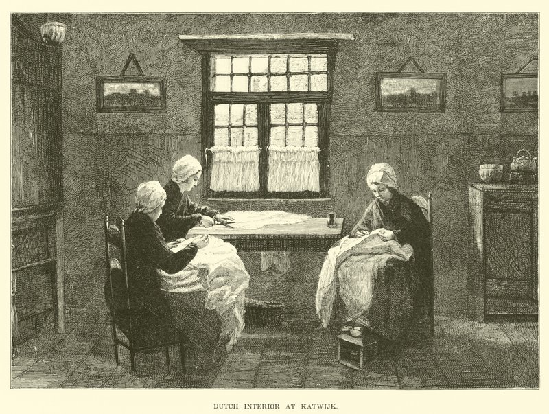 Interior holandês em Katwijk de English School