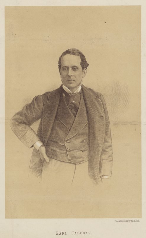 Conde Cadogan, vice-rei da Irlanda (litografia) de English School