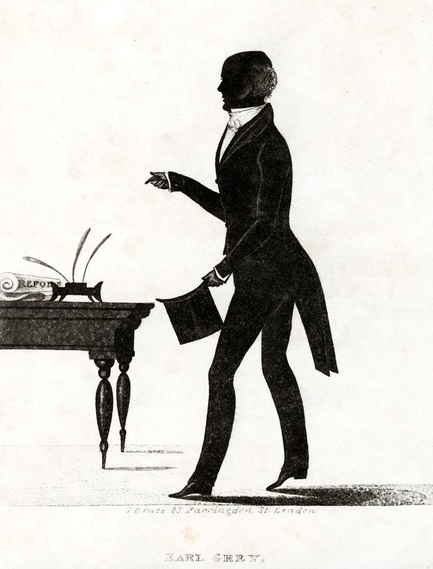 Earl Gray, político e primeiro-ministro Whig britânico que introduziu a Lei da Grande Reforma de 1832 de English School