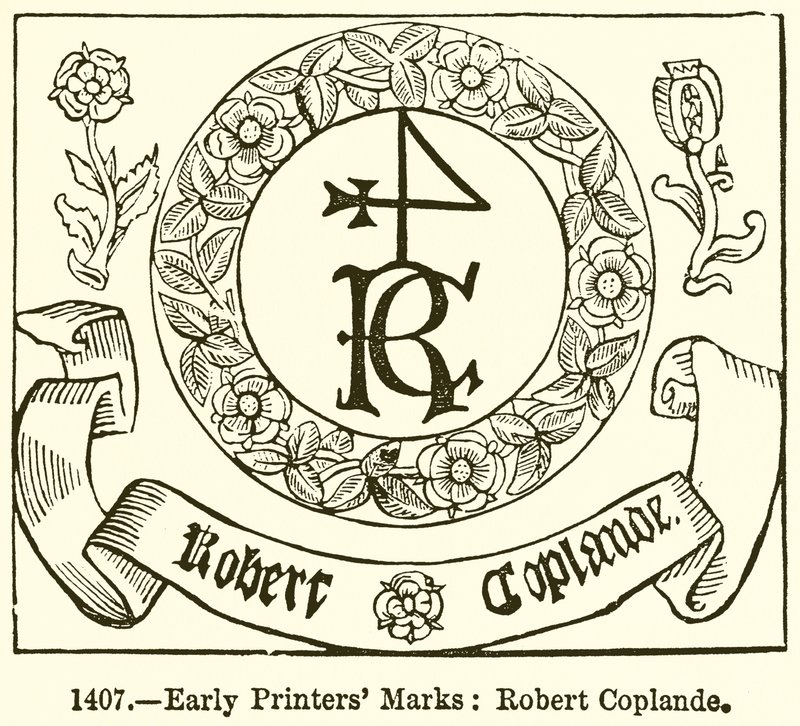 Marcas Primeiras Impressoras: Robert Coplande de English School
