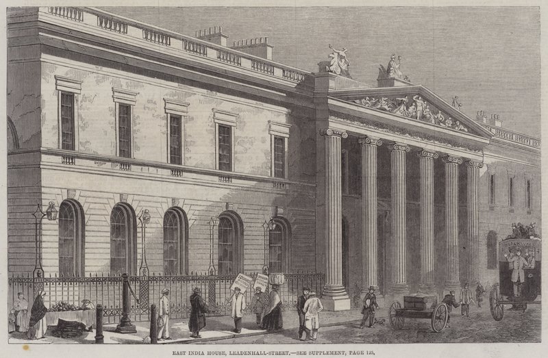 East India House, Leadenhall-Street (gravura) de English School