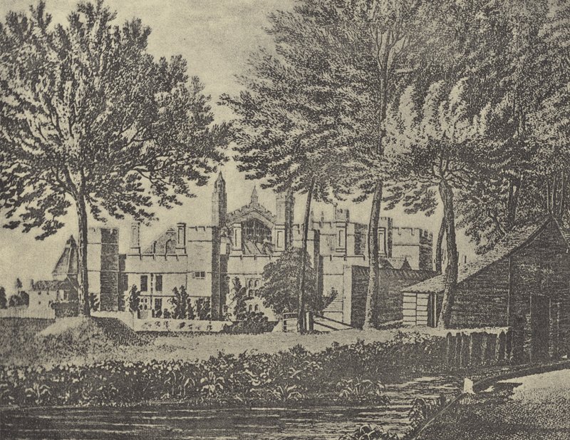 Vista Leste do Colégio, 1746 (gravura) de English School