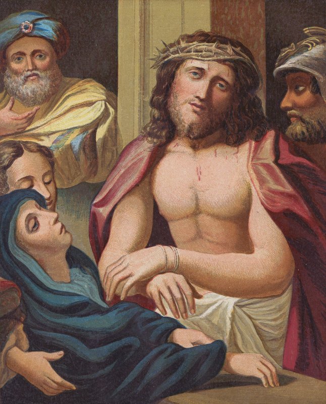 Ecce Homo (litografia a cores) de English School