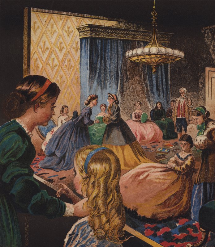 Edith e Millys Housekeeping (cor litho) de English School
