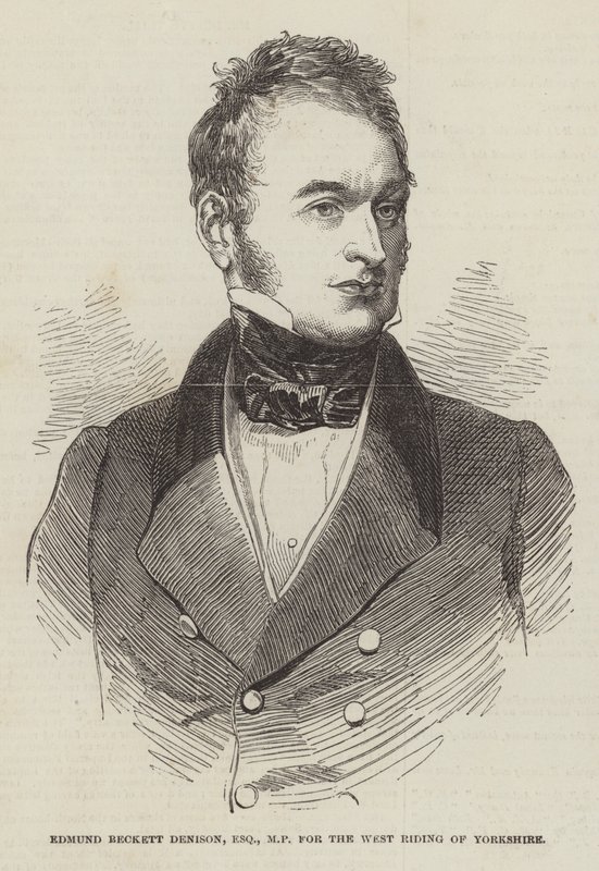 Edmund Beckett Denison, Esquire, MP, para o West Riding of Yorkshire de English School