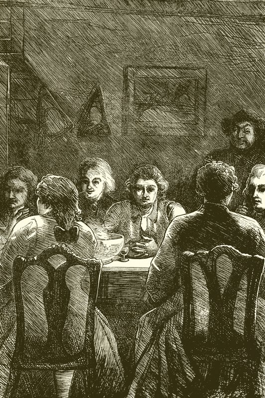 Edmund Burke no clube literário de English School