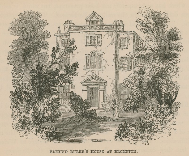 Edmund Burkes House em Brompton, Londres de English School