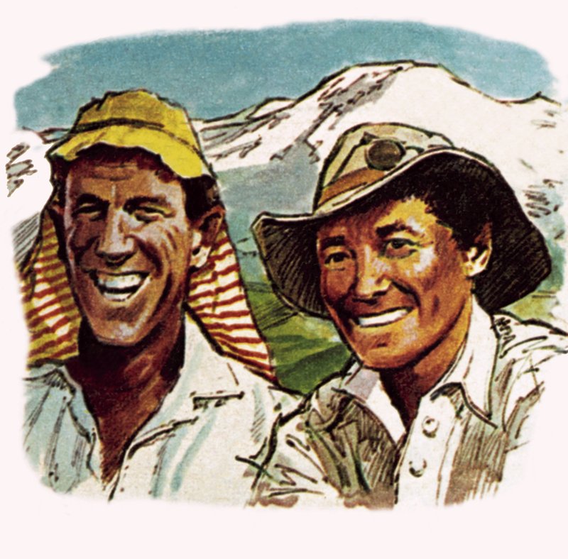 Edmund Hilary e Sherpa Tenzing de English School