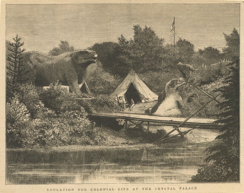 Educação para a vida colonial no Crystal Palace, Sydenham de English School