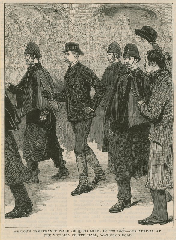 Edward Payson Westons caminhada de temperança de 5.000 milhas em 100 dias de English School