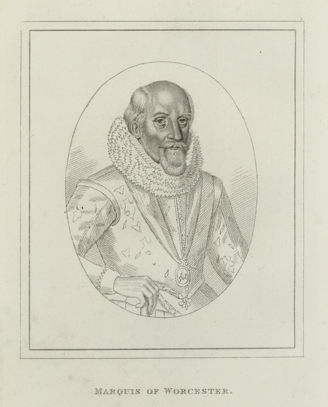 Edward Somerset, Marquês de Worcester (gravura) de English School