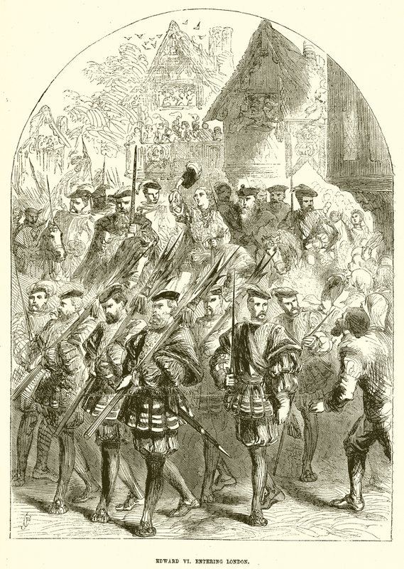 Edward VI entrando em Londres de English School