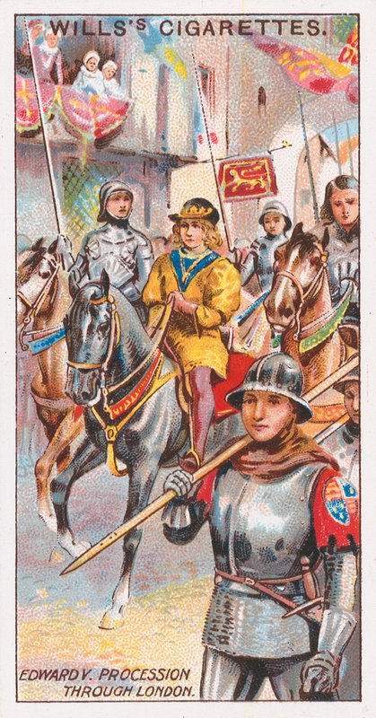 Procissão de Edward V através de Londres de English School