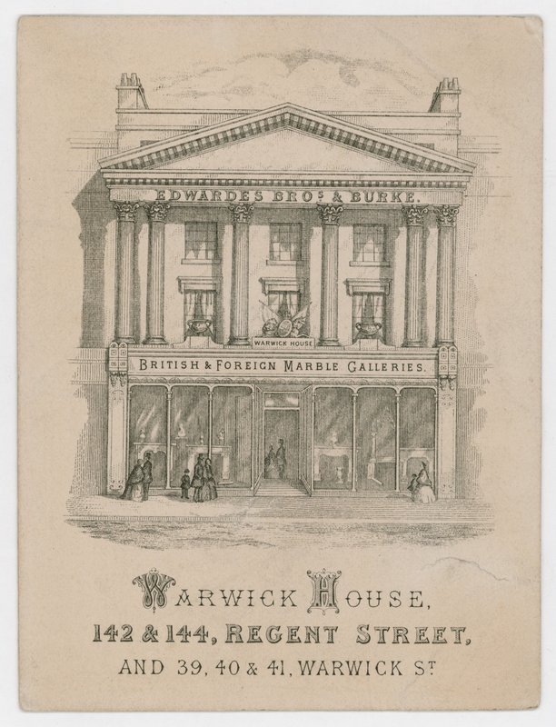 Edwardes Brothers & Burke, cartão de comércio de English School