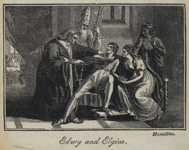 Edwy e Elgiva (gravura) de English School