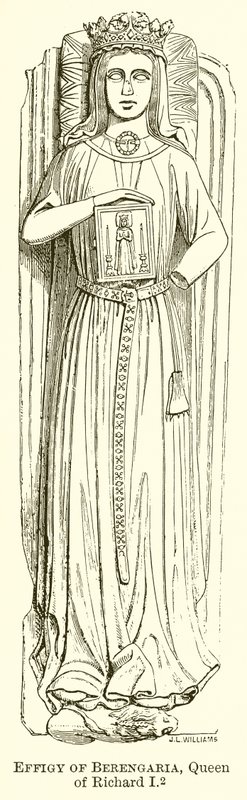 Efígie de Berengária, rainha de Ricardo I de English School
