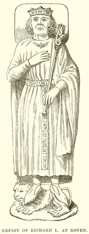 Efígie de Ricardo I em Rouen de English School