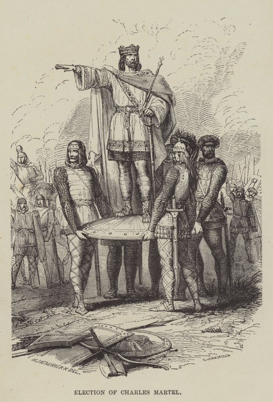 Eleição de Charles Martel (gravura) de English School