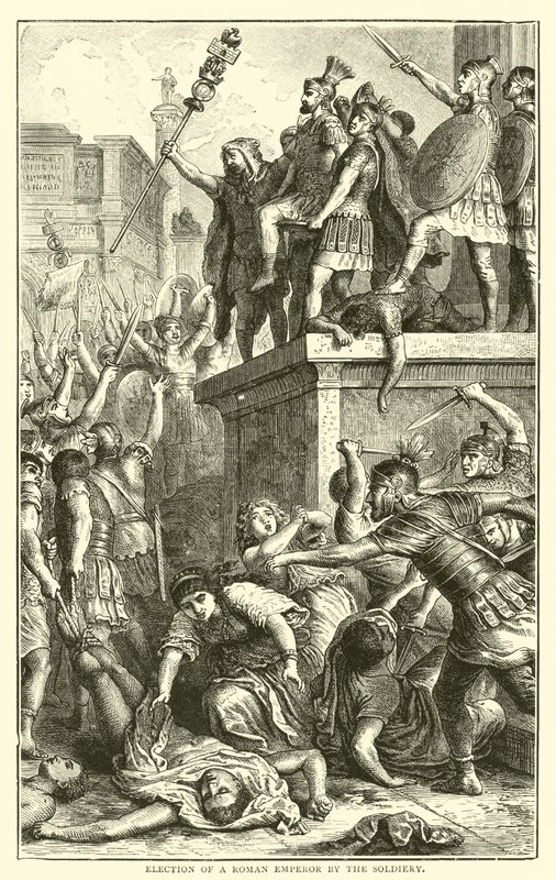 Eleição de um imperador romano pela tropa de English School