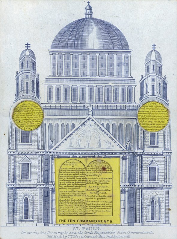 Elevação da Catedral de St Pauls de English School