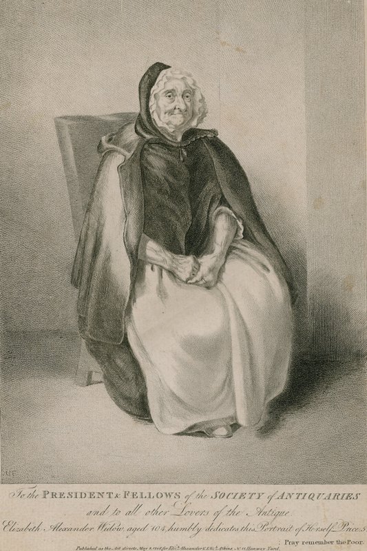 Elizabeth Alexander, viúva, com 104 anos de English School