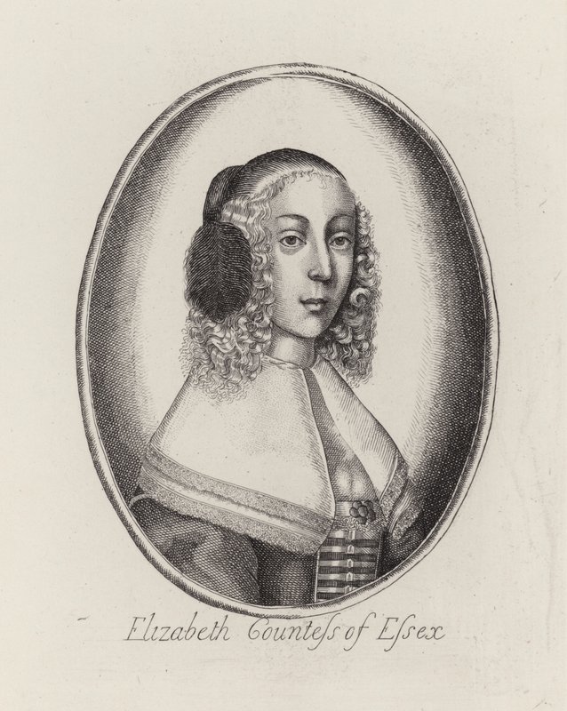 Elizabeth, Condessa de Essex (gravura) de English School