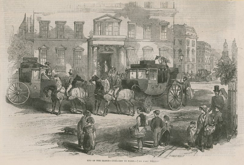 Final da temporada 1846 - fora de Paris de English School