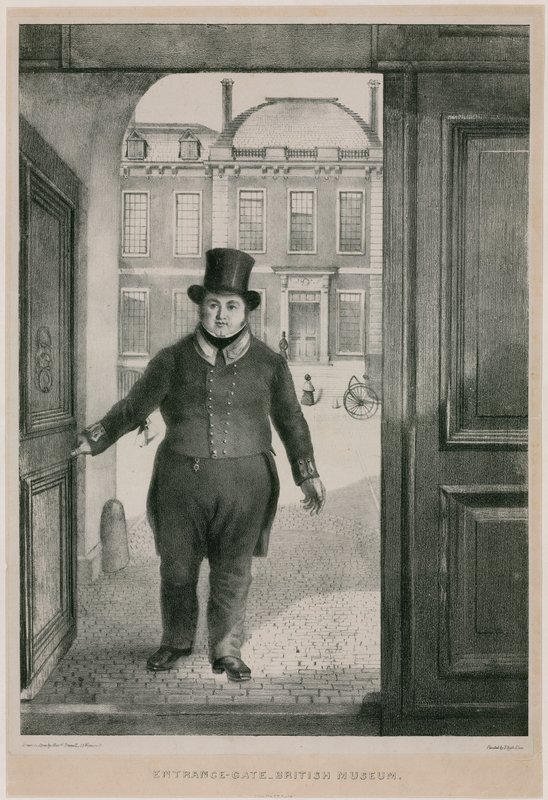 Portão de entrada, Museu Britânico de English School
