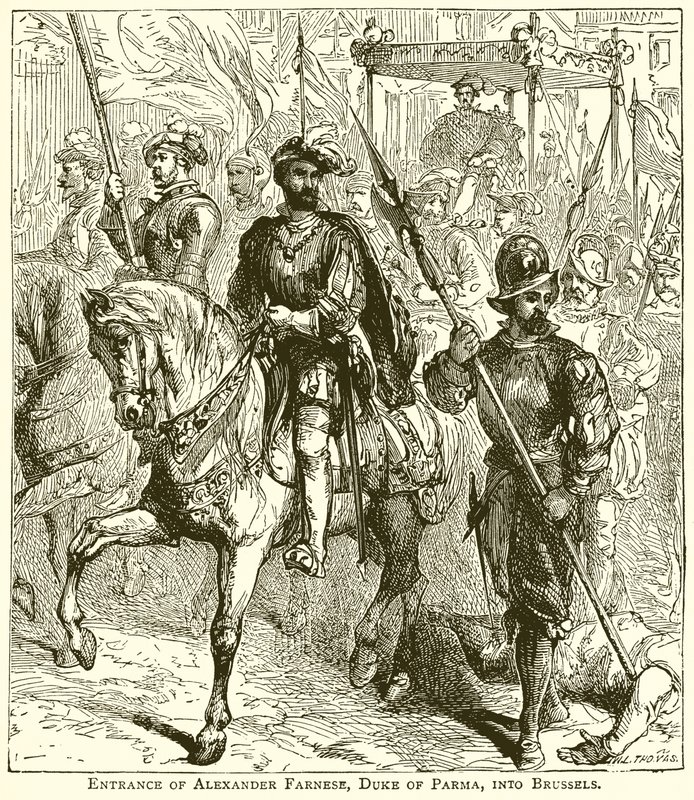 Entrada de Alexander Farnese, Duque de Parma, em Bruxelas de English School
