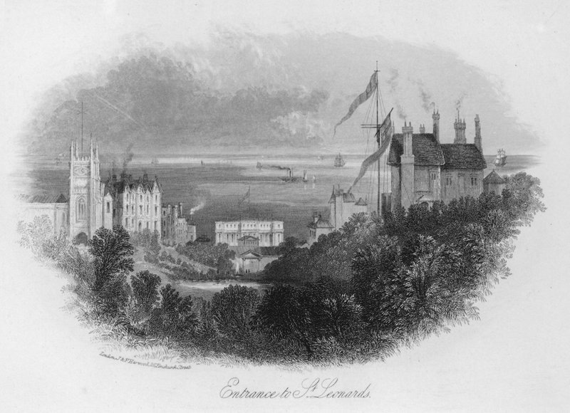Entrada para St Leonards (gravura) de English School