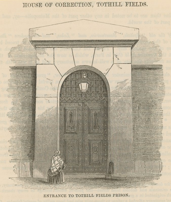 Entrada para a prisão de Tothill Fields de English School
