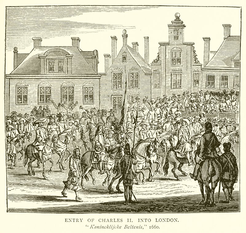 Entrada de Carlos II em Londres de English School