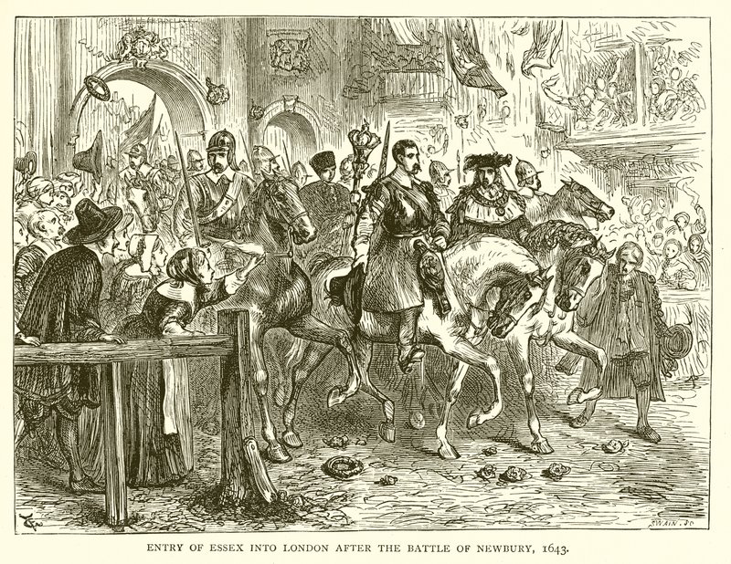 Entrada de Essex em Londres depois da Batalha de Newbury, 1643 de English School