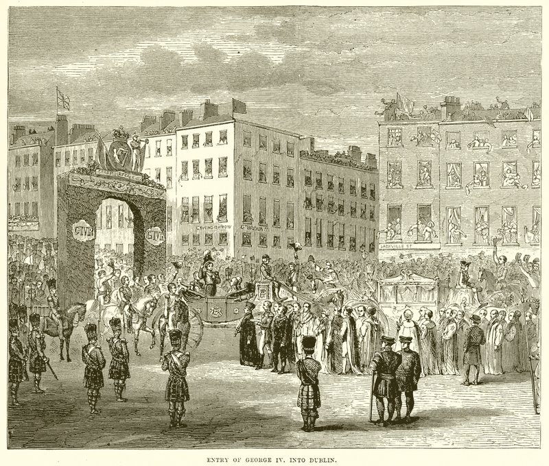 Entrada de Jorge IV. em Dublin de English School